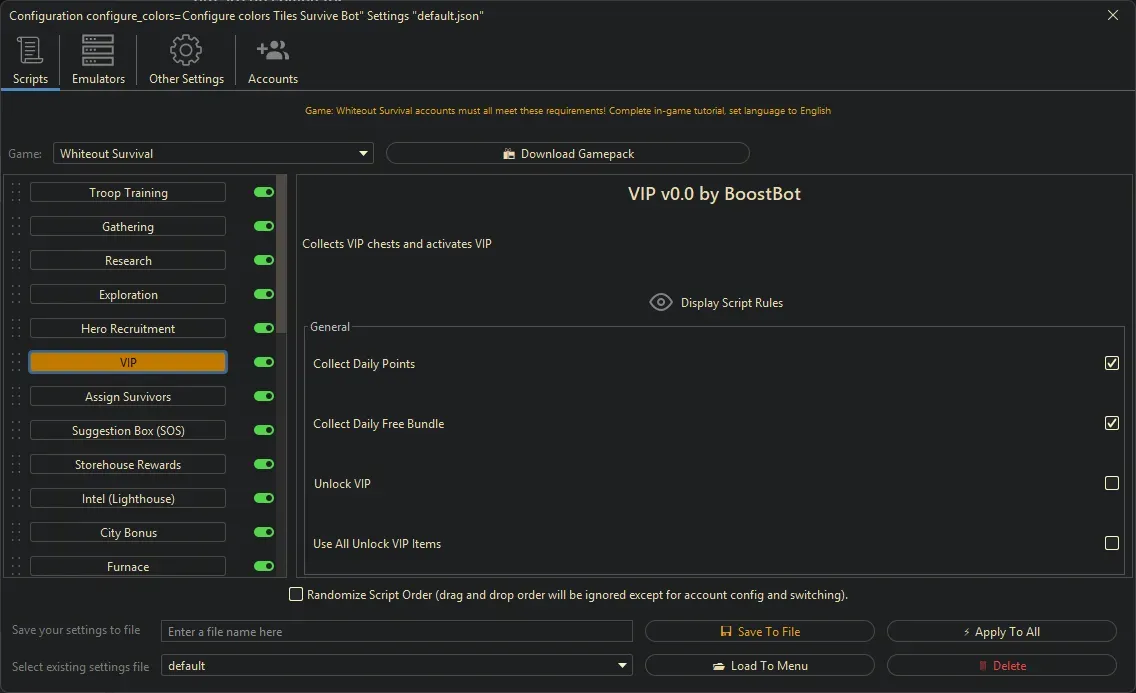 Whiteout Survival Bot - VIP