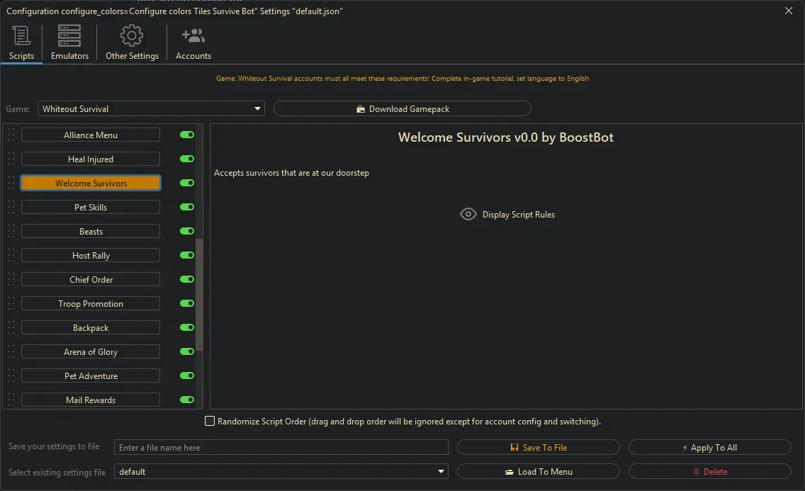 Whiteout Survival Bot - Welcome Survivors